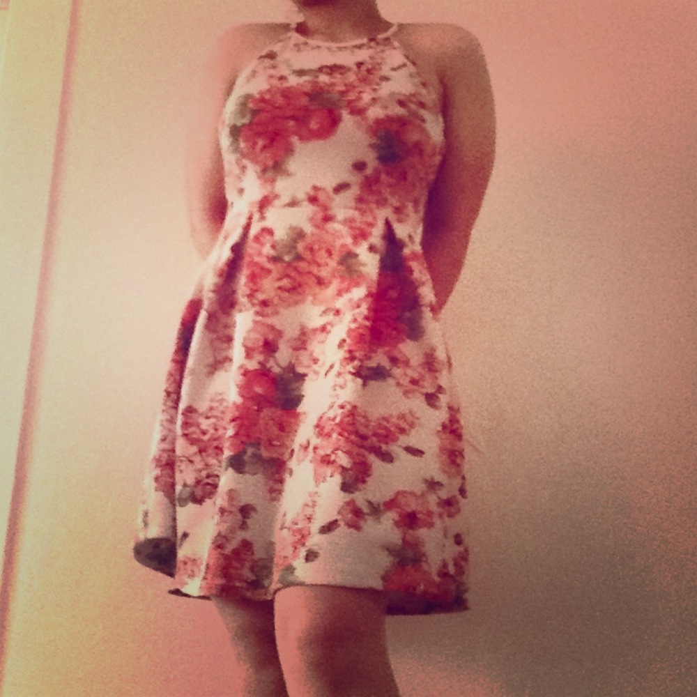 Floral skater dress